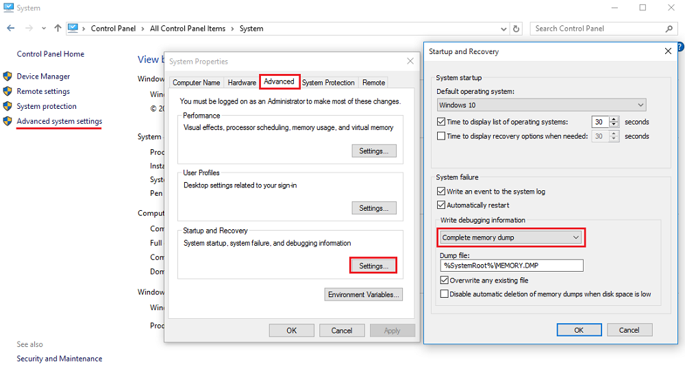 How To Generate Full Memory Dumps In Windows