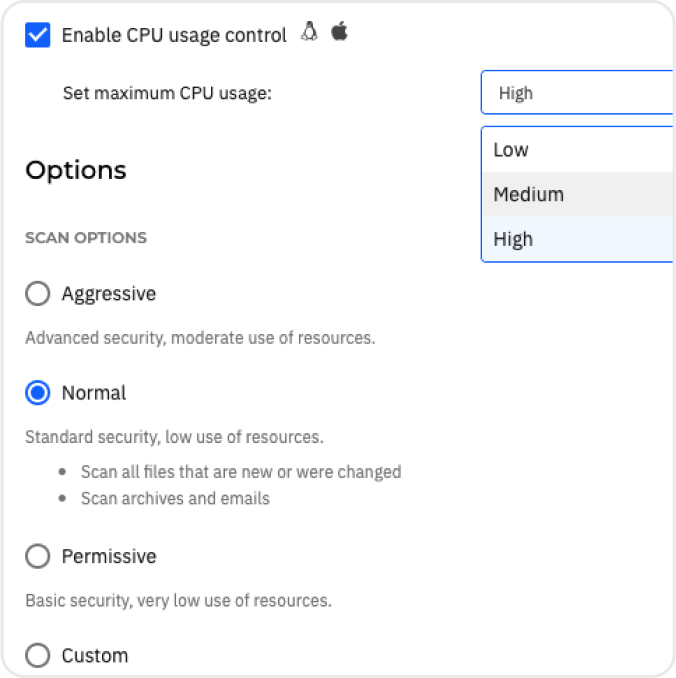 GravityZone - Optimized Performance