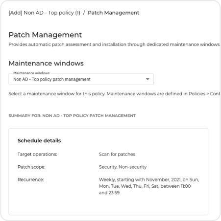 GravityZone  - Automatic and OnDemand Patching