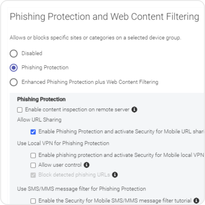 GravityZone  - Anti-phishing Protection