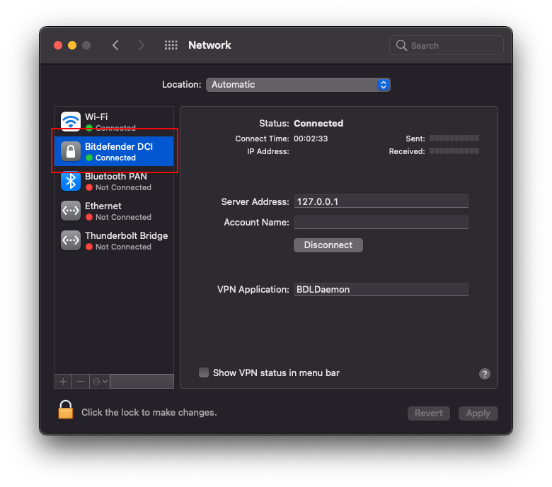 Как отключить bdldaemon в mac os