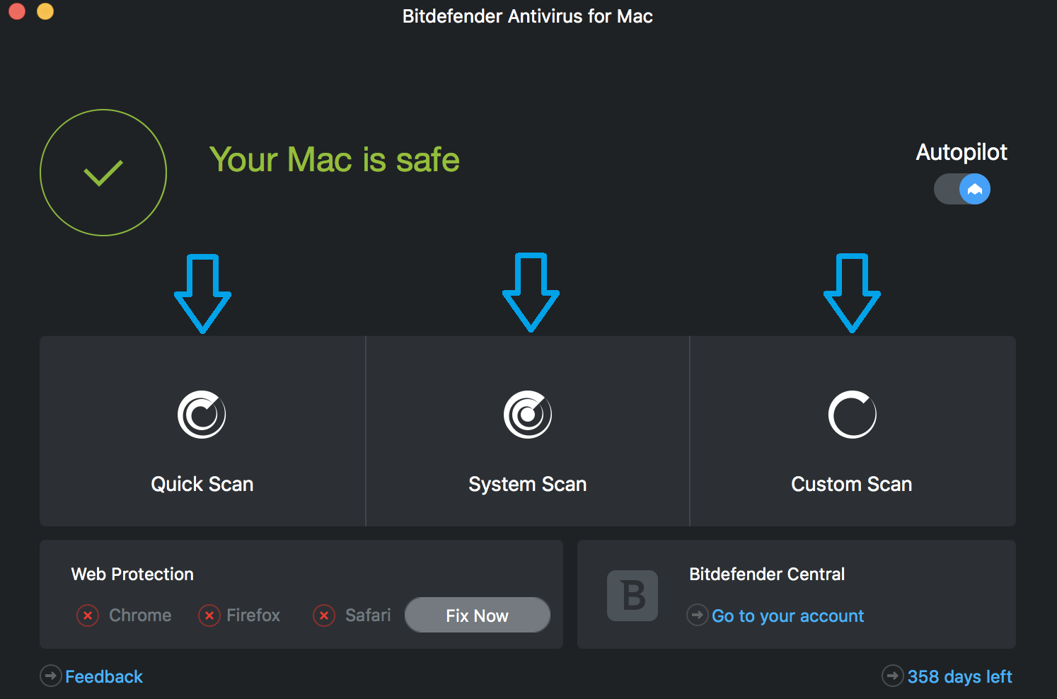 how to run antivirus scan on mac
