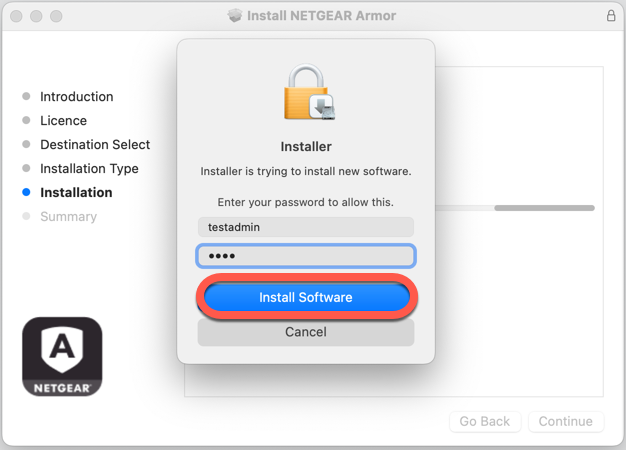 Install NETGEAR Armor on macOS