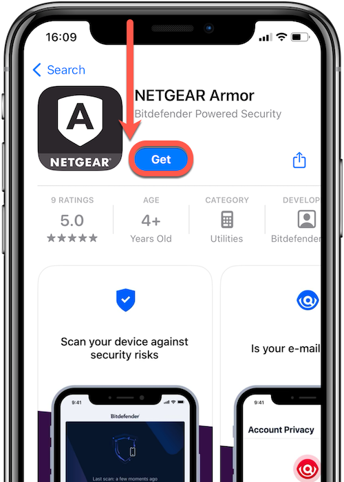 Install NETGEAR Armor - iOS