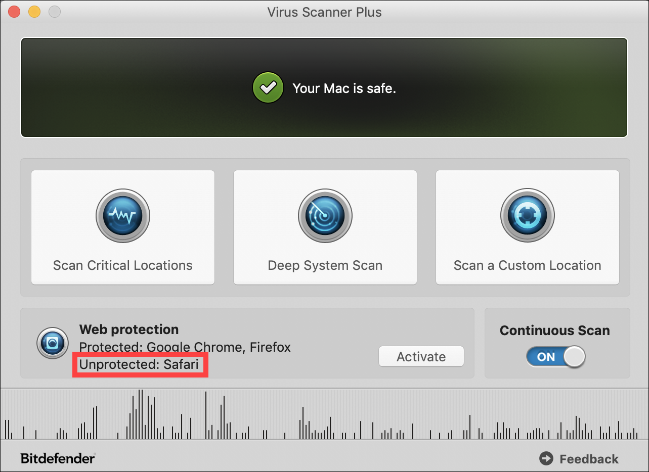 bitdefender virus scanner plus