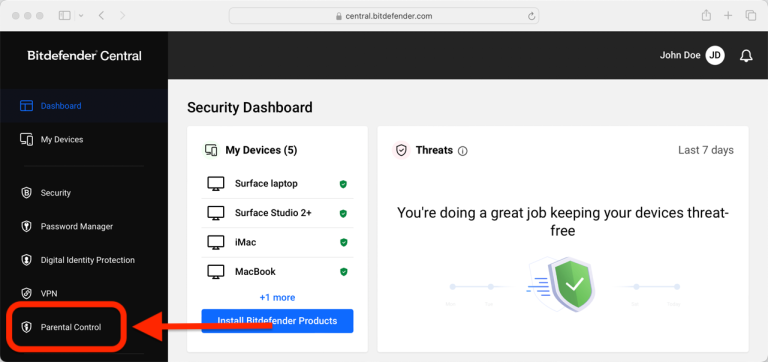 A Guide To Parental Control Profiles - Bitdefender Consumer Support Center