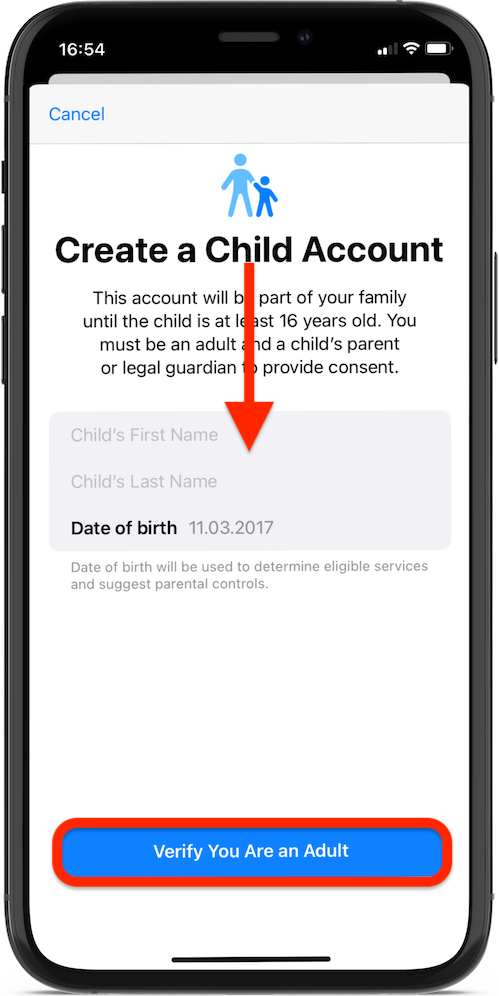 Create a Child Account