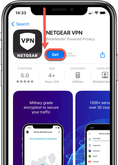 Install NETGEAR VPN iOS
