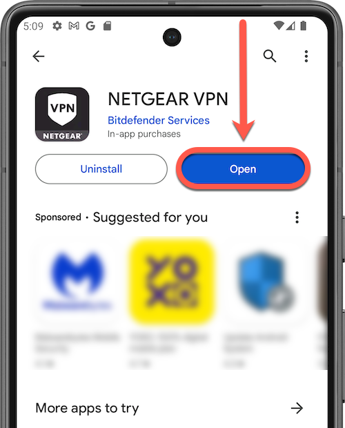 Open NETGEAR VPN