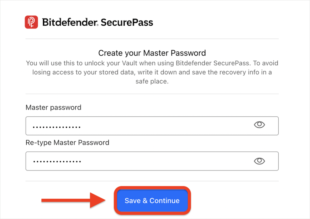 master password