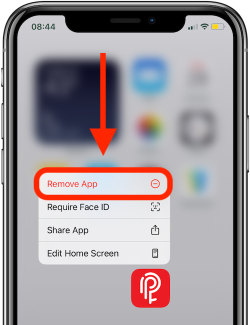 uninstall SecurePass for iOS