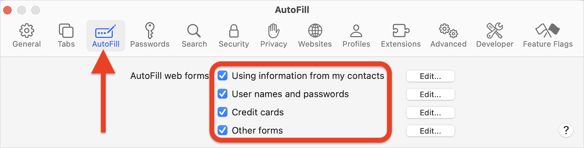 AutoFill > disable Safari password manager